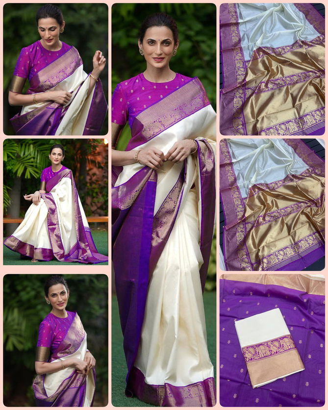 Panvel By Aab Soft Lichi Silk Wedding Wear Saree Suppliers In India